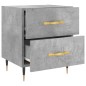 vidaXL Nachttisch Betongrau 40x35x47,5 cm Holzwerkstoff vidaXL Nachttisch Betongrau 40x35x47,5 cm Holzwerkstoff