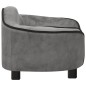 vidaXL Hundesofa Grau 67x47x36 cm Plüsch vidaXL Hundesofa Grau 67x47x36 cm Plüsch
