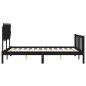 vidaXL Massivholzbett mit Kopfteil Schwarz 140x190 cm vidaXL Massivholzbett mit Kopfteil Schwarz 140x190 cm