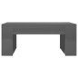 vidaXL Couchtisch Hochglanz-Grau 100x60x42 cm Holzwerkstoff vidaXL Couchtisch Hochglanz-Grau 100x60x42 cm Holzwerkstoff