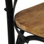 vidaXL Esszimmerstühle 6 Stk. Schwarz Mango-Massivholz