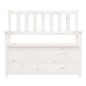 vidaXL Sitzbank Weiß 112,5x51,5x96,5 cm Massivholz Kiefer vidaXL Sitzbank Weiß 112,5x51,5x96,5 cm Massivholz Kiefer