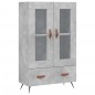 vidaXL Highboard Betongrau 69,5x31x115 cm Holzwerkstoff vidaXL Highboard Betongrau 69,5x31x115 cm Holzwerkstoff