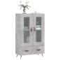 vidaXL Highboard Betongrau 69,5x31x115 cm Holzwerkstoff vidaXL Highboard Betongrau 69,5x31x115 cm Holzwerkstoff