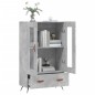 vidaXL Highboard Betongrau 69,5x31x115 cm Holzwerkstoff vidaXL Highboard Betongrau 69,5x31x115 cm Holzwerkstoff