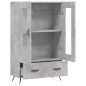 vidaXL Highboard Betongrau 69,5x31x115 cm Holzwerkstoff vidaXL Highboard Betongrau 69,5x31x115 cm Holzwerkstoff