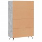 vidaXL Highboard Betongrau 69,5x31x115 cm Holzwerkstoff vidaXL Highboard Betongrau 69,5x31x115 cm Holzwerkstoff
