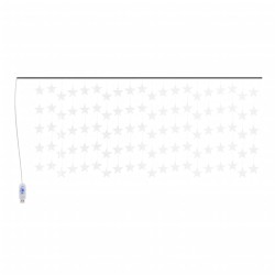 vidaXL LED Sternenvorhang Lichterkette 500 LED Kaltweiß 8 Funktionen