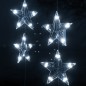vidaXL LED Sternenvorhang Lichterkette 500 LED Kaltweiß 8 Funktionen vidaXL LED Sternenvorhang Lichterkette 500 LED Kaltweiß 8 Funktionen