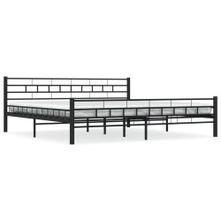 vidaXL Bettgestell Schwarz Stahl 180×200 cm