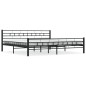 vidaXL Bettgestell Schwarz Stahl 180×200 cm vidaXL Bettgestell Schwarz Stahl 180×200 cm