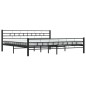 vidaXL Bettgestell Schwarz Stahl 180×200 cm vidaXL Bettgestell Schwarz Stahl 180×200 cm