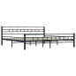 vidaXL Bettgestell Schwarz Stahl 180×200 cm vidaXL Bettgestell Schwarz Stahl 180×200 cm