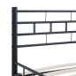 vidaXL Bettgestell Schwarz Stahl 180×200 cm vidaXL Bettgestell Schwarz Stahl 180×200 cm