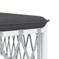 vidaXL 3-tlg. Garten-Lounge-Set mit Kissen Weiß Stahl vidaXL 3-tlg. Garten-Lounge-Set mit Kissen Weiß Stahl