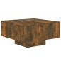 vidaXL Couchtisch Räuchereiche 60x60x31,5 cm Holzwerkstoff