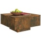vidaXL Couchtisch Räuchereiche 60x60x31,5 cm Holzwerkstoff