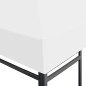 vidaXL Pavillondach 270 g/m² 4x3 m Weiß vidaXL Pavillondach 270 g/m² 4x3 m Weiß