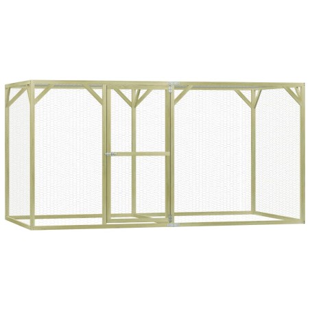 Hühnerkäfig 1,5x3x1,5 m Imprägniertes Kiefernholz
