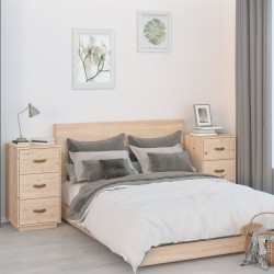  vidaXL Nachttische 2 Stk. 40x40x75 cm Massivholz Kiefer