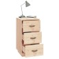vidaXL Nachttische 2 Stk. 40x40x75 cm Massivholz Kiefer vidaXL Nachttische 2 Stk. 40x40x75 cm Massivholz Kiefer