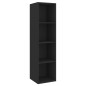 vidaXL TV-Wandschrank Schwarz 37x37x142,5 cm Holzwerkstoff vidaXL TV-Wandschrank Schwarz 37x37x142,5 cm Holzwerkstoff