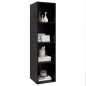 vidaXL TV-Wandschrank Schwarz 37x37x142,5 cm Holzwerkstoff vidaXL TV-Wandschrank Schwarz 37x37x142,5 cm Holzwerkstoff