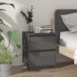 vidaXL Nachttisch Grau 40x35x50 cm Massivholz Kiefer vidaXL Nachttisch Grau 40x35x50 cm Massivholz Kiefer