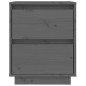 vidaXL Nachttisch Grau 40x35x50 cm Massivholz Kiefer vidaXL Nachttisch Grau 40x35x50 cm Massivholz Kiefer