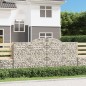 vidaXL Gabionen mit Hochbogen 9 Stk. 300x30x140/160cm Verzinktes Eisen vidaXL Gabionen mit Hochbogen 9 Stk. 300x30x140/160cm Verzinktes Eisen