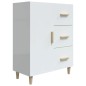 vidaXL Sideboard Hochglanz-Weiß 69,5x34x90 cm Holzwerkstoff vidaXL Sideboard Hochglanz-Weiß 69,5x34x90 cm Holzwerkstoff