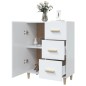 vidaXL Sideboard Hochglanz-Weiß 69,5x34x90 cm Holzwerkstoff vidaXL Sideboard Hochglanz-Weiß 69,5x34x90 cm Holzwerkstoff