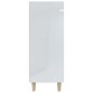 vidaXL Sideboard Hochglanz-Weiß 69,5x34x90 cm Holzwerkstoff vidaXL Sideboard Hochglanz-Weiß 69,5x34x90 cm Holzwerkstoff