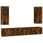 vidaXL 6-tlg. TV-Schrank-Set Räuchereiche Holzwerkstoff vidaXL 6-tlg. TV-Schrank-Set Räuchereiche Holzwerkstoff