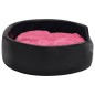 vidaXL Hundebett Schwarz-Pink 79x70x19 cm Plüsch und Kunstleder vidaXL Hundebett Schwarz-Pink 79x70x19 cm Plüsch und Kunstleder
