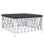 vidaXL 6-tlg. Garten-Lounge-Set mit Kissen Weiß Stahl vidaXL 6-tlg. Garten-Lounge-Set mit Kissen Weiß Stahl
