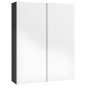 vidaXL Bad-Spiegelschrank 60x15x75 cm MDF Glänzendes Schwarz vidaXL Bad-Spiegelschrank 60x15x75 cm MDF Glänzendes Schwarz
