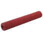 vidaXL Drahtzaun Stahl mit PVC-Beschichtung 25x1 m Rot vidaXL Drahtzaun Stahl mit PVC-Beschichtung 25x1 m Rot