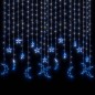 vidaXL Lichterketten Stern und Mond Fernbedienung 345 LED Blau vidaXL Lichterketten Stern und Mond Fernbedienung 345 LED Blau