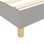 vidaXL Boxspringbett mit Matratze Hellgrau 140x200 cm Stoff vidaXL Boxspringbett mit Matratze Hellgrau 140x200 cm Stoff