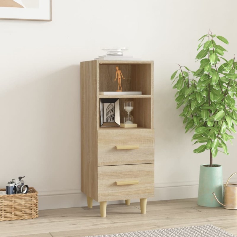 vidaXL Sideboard Sonoma-Eiche 34,5x34x90 cm Holzwerkstoff vidaXL Sideboard Sonoma-Eiche 34,5x34x90 cm Holzwerkstoff
