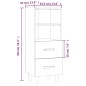 vidaXL Sideboard Sonoma-Eiche 34,5x34x90 cm Holzwerkstoff vidaXL Sideboard Sonoma-Eiche 34,5x34x90 cm Holzwerkstoff