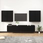 vidaXL 6-tlg. TV-Schrank-Set Schwarz Holzwerkstoff vidaXL 6-tlg. TV-Schrank-Set Schwarz Holzwerkstoff