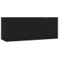vidaXL 6-tlg. TV-Schrank-Set Schwarz Holzwerkstoff vidaXL 6-tlg. TV-Schrank-Set Schwarz Holzwerkstoff