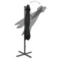 vidaXL Ampelschirm mit Mast und LED-Beleuchtung Schwarz 250 cm vidaXL Ampelschirm mit Mast und LED-Beleuchtung Schwarz 250 cm