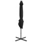 vidaXL Ampelschirm mit Mast und LED-Beleuchtung Schwarz 250 cm vidaXL Ampelschirm mit Mast und LED-Beleuchtung Schwarz 250 cm