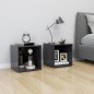 vidaXL TV-Schrank Grau 37x35x37 cm Holzwerkstoff vidaXL TV-Schrank Grau 37x35x37 cm Holzwerkstoff