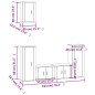 vidaXL 5-tlg. TV-Schrank-Set Weiß Holzwerkstoff vidaXL 5-tlg. TV-Schrank-Set Weiß Holzwerkstoff