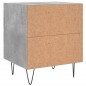 vidaXL Nachttisch Betongrau 40x35x47,5 cm Holzwerkstoff vidaXL Nachttisch Betongrau 40x35x47,5 cm Holzwerkstoff