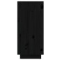vidaXL Sideboard Schwarz 60x34x75 cm Massivholz Kiefer vidaXL Sideboard Schwarz 60x34x75 cm Massivholz Kiefer